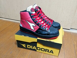 DIADORA ディアドラ ハイカットスニーカー 安全靴 エミュー EM-213 25.5EEE 未使用品 送料無料