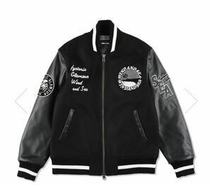 WIND AND SEA HYSTERIC GLAMOUR WDS Varsity Jacket Black スタジャン ウィン ダン シー