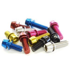 [ outside fixed form OK!] stainless steel color bolt 6 pcs set M6×15mm red 