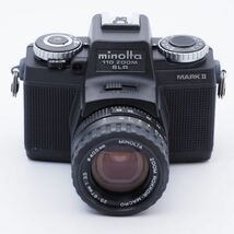 MINOLTA ミノルタ 110 ZOOM SLR MarkII マーク2 元箱付き 未使用品 純正革ケース付 #8288_画像1