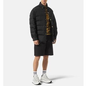 極美品 VERSACE 22FW メデューサボタン パファージャケット 50 ヴェルサーチ ブラック MEDUSA BLOUSON PUFFER JACKET