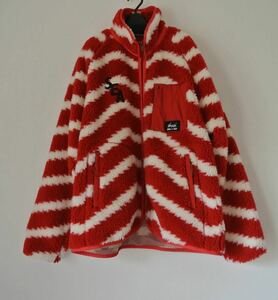 WIND AND SEA x NANGA Boa Fleece Jacket "Red Border"