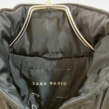 ZARA BASIC/ザラベーシック フルジップアップ中綿ジャケット ブラック 黒 レディース L_画像3
