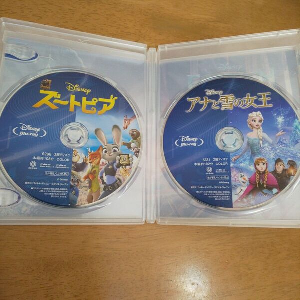 アナと雪の女王BluRay+ズートピアBluRay