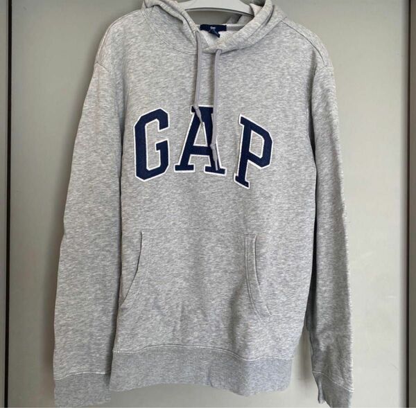 【希少】GAP オールドギャップ パーカー ビックロゴ グレー 90s オーバーサイズ