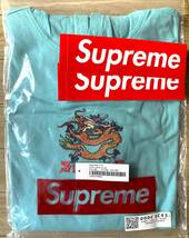 【新品未着用】Supreme Dragon Hooded L/S Top Dusty Aqua L 国内正規品 付属品完備 フードロンT長袖T ボックスロゴboxlogonikenorthface_画像4