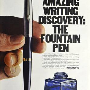 稀少・広告！1967年パーカー万年筆広告/Parker 45 Pen/文房具/Pの画像1