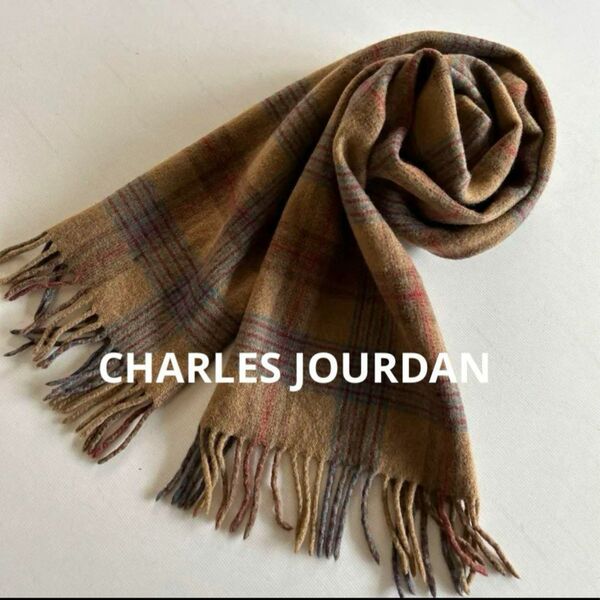 CHARLES JOURDAN シャルル　ジョルダン　チェック柄　マフラー