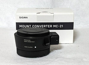 SIGMA MOUNT CONVERTER MC-21 SA-L LUMIX シグマ マウントコンバーター レンズコンバーター レンズ ミラーレス カメラ ライカ 【中古美品】