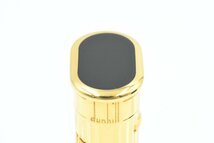 Dunhill ダンヒル DRESS LIGHTER ドレスライター ゴールド×ブラック ガスライター 喫煙具 箱 Y20721984_画像6