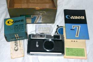  H] 大難有 元箱入りキャノン7 Canon7 不動品 コレクション向き 