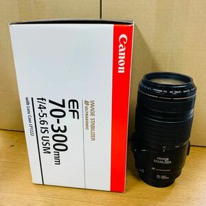 Canon EF 70-300mm F4-5.6 IS USM 箱有 ジャンク 望遠ズームレンズ NN6307
