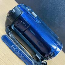 動作品 SONY HDR-CX170 ブルー デジタルビデオカメラ ハンディカム 本体のみ NN7291_画像4