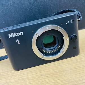 動作品 Nikon 1 J1 ミラーレス一眼 ボディ ブラック バッテリー付き NN7293