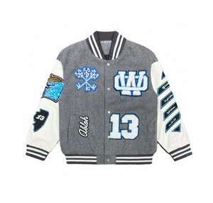 OFF-WHITE オフホワイト アウター・ジャケット Chicago Bulls Red Varsity スタジャン アウター・ジャケット 中古 ◆Ｌ◆JM A1