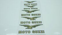 S23■モトグッチ イーグル GOLD ５ピース ステッカー MOTO GUZZI EAGLE_画像1