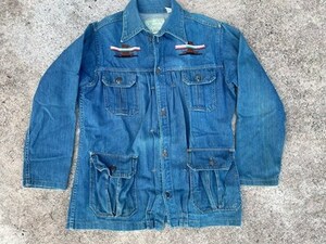70s ネイティブ 刺繍 イーグル ストア系 ビンテージ ワークジャケット カバーオール エンジニア USA製 オリジナル 古着