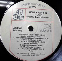 ●US-Adelphi Recordsオリジナル2LP,w/insert×2,EX:EX Copy!! Gerry Goffin / It Ain't Exactly Entertainment_画像8