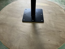 １メーカー不明　木製天板　丸テーブル　美品　福岡_画像4