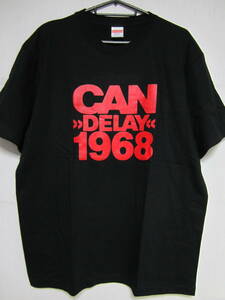 即決★新品ジャーマンロック関連Ｔシャツ★カン★CAN★DELAY 1968★ブラックボディ×レッドプリント★S/M/L/XLサイズ対応可能