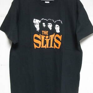 即決★新品バンドＴシャツ★スリッツ★THE SLITS★ブラックボディ×ホワイトプリント/オレンジ文字★S/M/L/XLサイズ対応可能の画像1