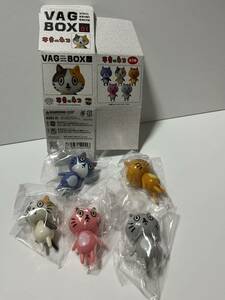 VAG BOX 干支のネコ　全5種セット　ソフビ フィギュア　メディコム・トイ ガチャ　干支の猫　干支のねこ