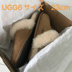 UGG【未使用】アグ ムートン　スリッパ6サイズ23cm