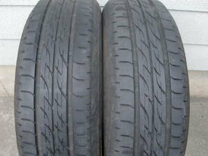 送料込み　中古タイヤ　BS製　ネクストリー　165/65R14 2本　７～８分山ぐらい