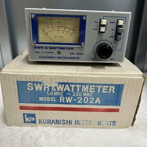 クラニシ　SWR&WATTMETER RW-202A POWER 計 未使用　元箱付き