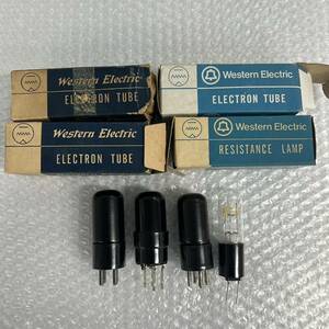 希少　Western Electric 313C、353A、430C、13Rウエスタンエレクトリック 真空管 まとめて4本セット　元箱付き