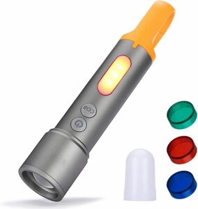 懐中電灯 超高輝度 多機能 9種類照明モード LEDライト USB充電式 ハンドライト ズーム機能 ハンディライト IP65防水