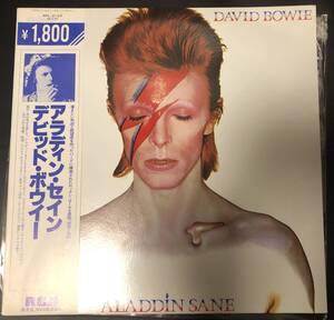 LP【ROCK】David Bowie（デビッド・ボウイ）/ Aladdin San【RCA RPL-2103（AYL1-3890）・82年国内再発盤・希少帯付き・美品】