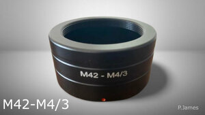 【新品】M42レンズ- M4/3マウントボディカメラマウントアダプター マイクロフォーサーズ　M42-M4/3 送料無料,匿名配送♪♪