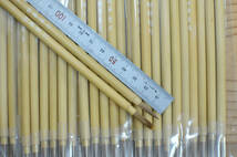 旧品唐筆 （1990年代製）天津毛筆　「 特製　叶 筋 筆　×５０本 」_画像3