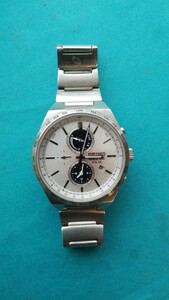 SEIKO セイコー WORLD TIME ワールドタイム メンズ腕時計 ソーラー V195-0AE0 クロノグラフ