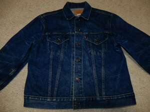 希少 濃色 Big SIZE 70's LEVI'S 70505 44inc デニム リーバイス 4th ビンテージ オリジナル (検 501XX 557XX 506XX 507XX 大戦 USA 558XX