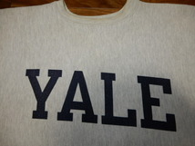 希少 チャンピオン REVERSE WEAVE 【 YALE 染み込み 】 90s USA リバースウィーブ L ビンテージ オリジナル (検 LEVIS 501 506XX Champion_画像8