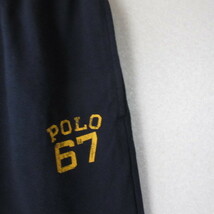 ○未使用品 POLO SPORT ポロスポーツ ラルフローレン◆ジャージ ロングパンツ プリント◆レディース キッズ ネイビー 160サイズ_画像5