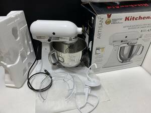 KitchenAid　ARTISAN　KSM150　キッチンエイド　スタンドミキサー　ホワイト　調理器具 卓上ミキサー　箱有　写真追加あり