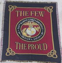 タペストリー 海兵隊 創設 245th anniversary ブランケット カーペット 米軍 未使用 絨毯 特大 U.S. MARINE CORPS_画像1