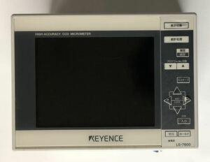 【中古品】KEYENCE 高速・高精度デジタル寸法測定器 LS-7000 シリーズ コントローラ モニタ機能あり LS-7600