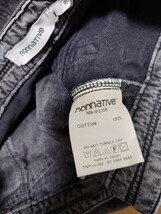 ノンネイティブ nonnative スリムストレート テーパード ハードused加工 セルビッチ ブラックデニム 1_画像5