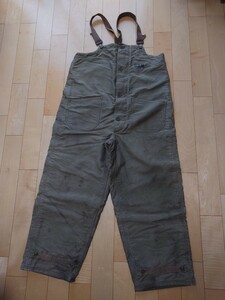 即決セール 1940s ビンテージ WW2 USネイビー デッキパンツ オーバーオールズ DECK OVERALLS