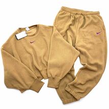 NIKEナイキWMNS フリース　オーバーサイズ　プルオーバー&パンツ　DQ6845-258 DQ6813-258 ベージュ　2XL_画像1