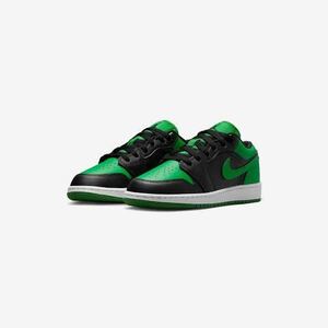 NIKEナイキ　AIR JORDAN 1 LOW GS ジョーダン1 553560-065 黒緑　箱付き　25cm