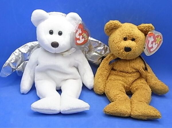 【2000年 ヘロⅡ 】【1998年 ファズ】Ty ビーニーベイビーズ ぬいぐるみ 2体 くま テディベア ビーニーズ