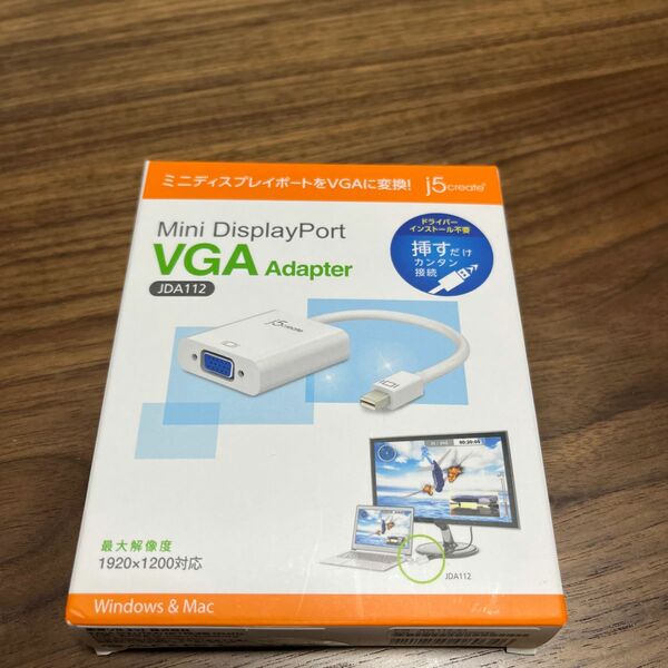 J5 create Mini DisplayPort VGA変換アダプター ホワイト JDA112