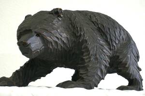木彫り　熊　クマ　彫刻　オブジェ　大型　民芸品　工芸品