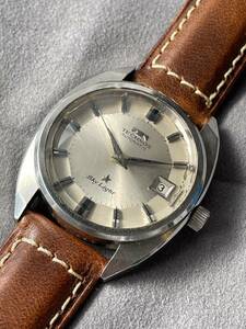 TECHNOS SKY LIGHT AUTOMATIC DATE SS Vintage Swiss Made Watch 1960-70年代 テクノス スカイライト ビンテージ 自動巻 稼働品 腕時計