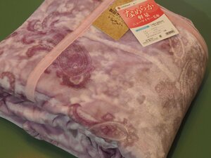 ★西川なめらか軽量ニューマイヤー毛布シングル　140×200㎝　ピンク30450